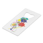 Abstrakt Paint Spritzer Art Modern Cool.ai Geldbeutel Flaschenöffner (Rückseite Schrägansicht)