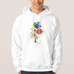 Abstrakt Paint Spritzer Art Modern Cool.ai Hoodie