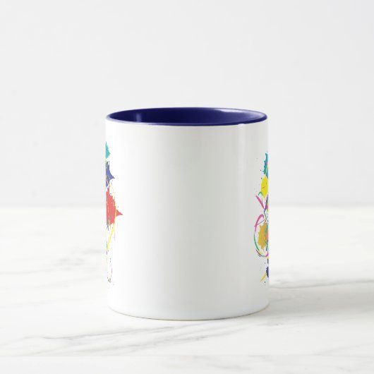 Abstrakt Paint Spritzer Art Modern Cool.ai Tasse (Zentrum)