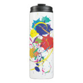 Abstrakt Paint Spritzer Art Modern Cool.ai Thermosbecher (Vorderseite)