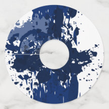 Abstrakt Paint Spritzer Blue Wedding