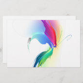 Abstrakt Paint Spritzer Butterfly Briefpapier (Vorne/Hinten)