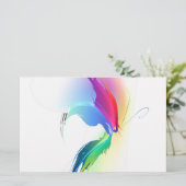 Abstrakt Paint Spritzer Butterfly Briefpapier (Stehend Vorderseite)