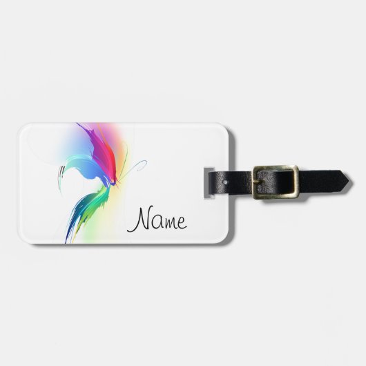 Abstrakt Paint Spritzer Butterfly Gepäckanhänger (Vorderseite horizontal)