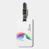 Abstrakt Paint Spritzer Butterfly Gepäckanhänger (Vorderseite vertikal)