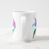 Abstrakt Paint Spritzer Butterfly Jumbo-Tasse (Rückseite)