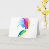 Abstrakt Paint Spritzer Butterfly Karte (Gelbe Blume)