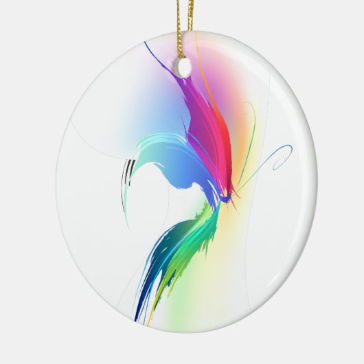 Abstrakt Paint Spritzer Butterfly Keramik Ornament (Links)