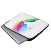 Abstrakt Paint Spritzer Butterfly Laptopschutzhülle (Vorne Knopf)