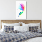Abstrakt Paint Spritzer Butterfly Leinwanddruck (Insitu (Schlafzimmer))