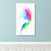 Abstrakt Paint Spritzer Butterfly Leinwanddruck (Insitu (Holzboden))