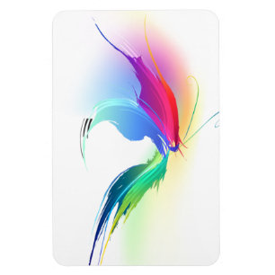 Abstrakt Paint Spritzer Butterfly Magnet
