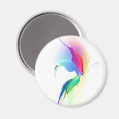 Abstrakt Paint Spritzer Butterfly Magnet (Vorderseite/Rückseite)
