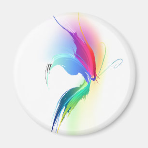 Abstrakt Paint Spritzer Butterfly Magnet