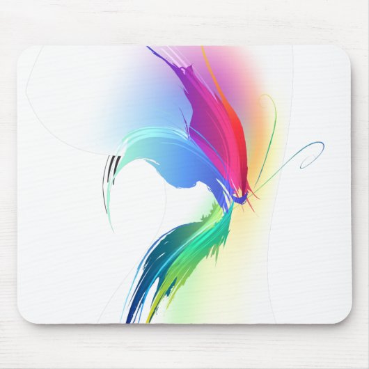 Abstrakt Paint Spritzer Butterfly Mousepad (Vorne)