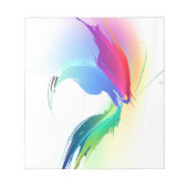 Abstrakt Paint Spritzer Butterfly Notizblock (Vorderseite)