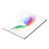 Abstrakt Paint Spritzer Butterfly Notizblock (Rotiert)