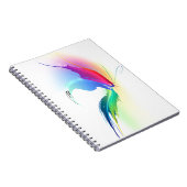Abstrakt Paint Spritzer Butterfly Notizblock (Rechte Seite)