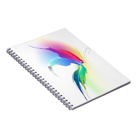 Abstrakt Paint Spritzer Butterfly Notizblock (Rechte Seite)