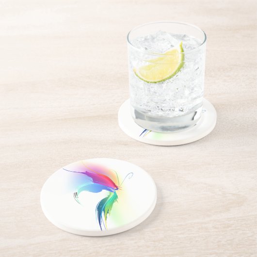 Abstrakt Paint Spritzer Butterfly Untersetzer (Seite)