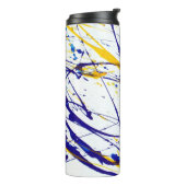 Abstrakt Paint Spritzer Tumbler Thermosbecher (Nach links gedreht)