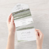 Abstrakt Paint Strokes Wedding ID886 All In One Einladung (Abreißen)