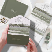 Abstrakt Paint Strokes Wedding ID886 All In One Einladung