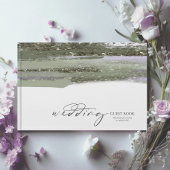 Abstrakt Paint Strokes Wedding ID886 Gästebuch