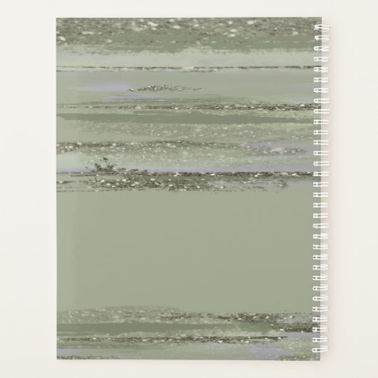 Abstrakt Paint Strokes Wedding ID886 Planer (Rückseite)