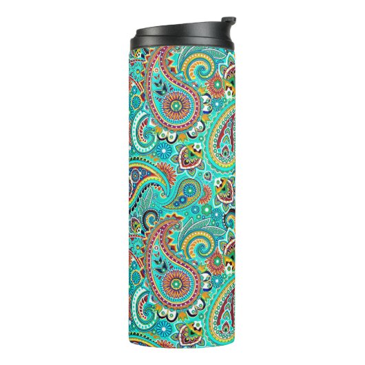 Abstrakt Paisley Pattern Thermosbecher (Nach links gedreht)