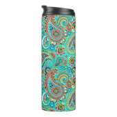Abstrakt Paisley Pattern Thermosbecher (Nach rechts gedreht)