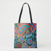 Abstrakt Paisley Tasche (Vorderseite)