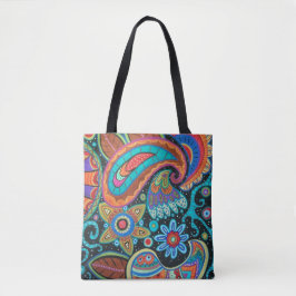 Abstrakt Paisley Tasche