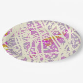 Abstrakt Pappteller (Schrägansicht)