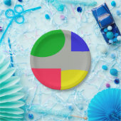 Abstrakt Pappteller (Party)