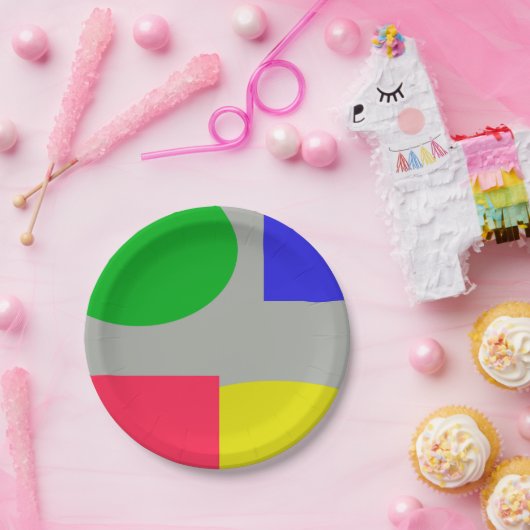 Abstrakt Pappteller (Party)