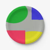 Abstrakt Pappteller (Vorderseite)