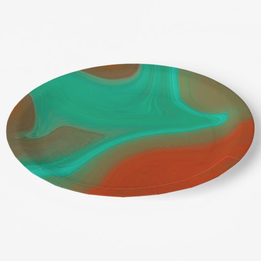 abstrakt pappteller (Schrägansicht)