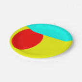 Abstrakt Pappteller (Schrägansicht)