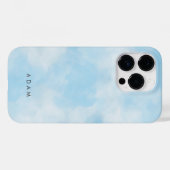 Abstrakt Pastel Blue Sky Clouds personalisieren Case-Mate iPhone Hülle (Rückseite (Horizontal))