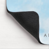 Abstrakt Pastel Blue Sky Clouds personalisieren Mousepad (Ecke)