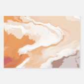 Abstrakt Pastel Paint Ginger Edition Geschenkpapier Set (Vorderseite 3)