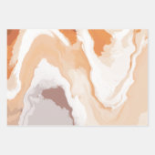 Abstrakt Pastel Paint Ginger Edition Geschenkpapier Set (Vorderseite)