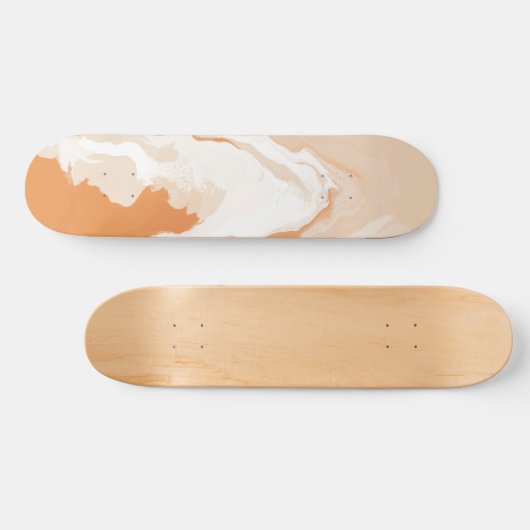 Abstrakt Pastel Paint Ginger Edition Skateboard (Horizontal)