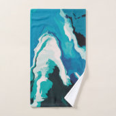 Abstrakt Pastel Paint Lagoon Edition Badhandtuch Set (Handtuch)