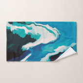 Abstrakt Pastel Paint Lagoon Edition Badhandtuch Set (Handtuch)