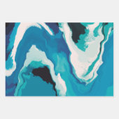 Abstrakt Pastel Paint Lagoon Edition Geschenkpapier Set (Vorderseite)