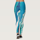 Abstrakt Pastel Paint Lagoon Edition Leggings (Rückseite)