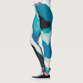 Abstrakt Pastel Paint Lagoon Edition Leggings (Links)