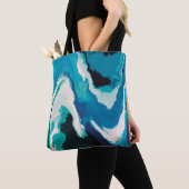 Abstrakt Pastel Paint Lagoon Edition Tasche (Von Nahem)
